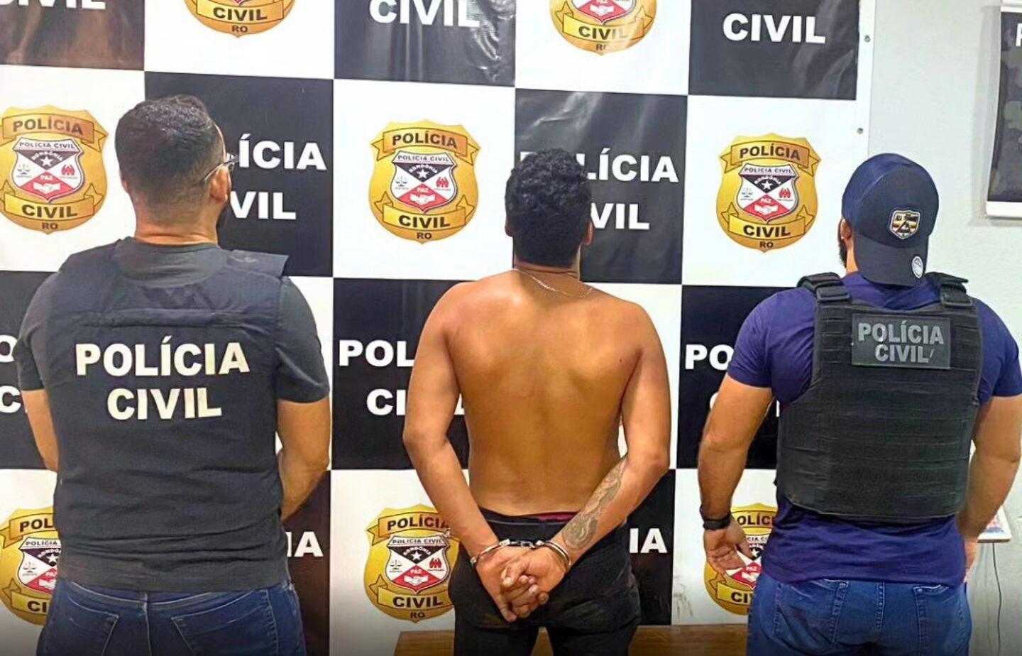 Polícia Civil monta cerco e prende foragido da justiça em Guajará-Mirim