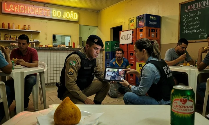 Homem se esconde em lanchonete após escapar do “tribunal do crime” da facção