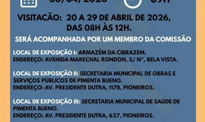 Prefeitura de Pimenta Bueno realiza leilão de veículos, máquinas e sucatas com lances a partir de R$ 200